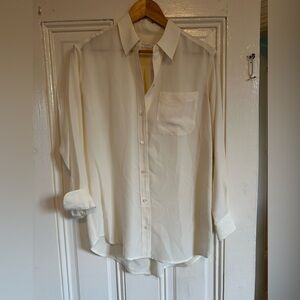 Elegant silk blouse by equipment femme size XS nwt